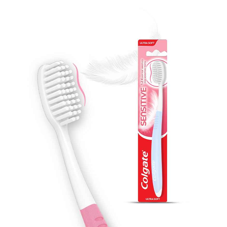 Colgate Sensitive Soft Bristles Toothbrush (1pc) & Colgate Max Fresh Plax Mouthwash - Fresh Mint (250ml) & Colgate Maxfresh Toothpaste, Blue Gel Paste With Menthol For Super Fresh Breath (Peppermint Ice) (150g) Combo