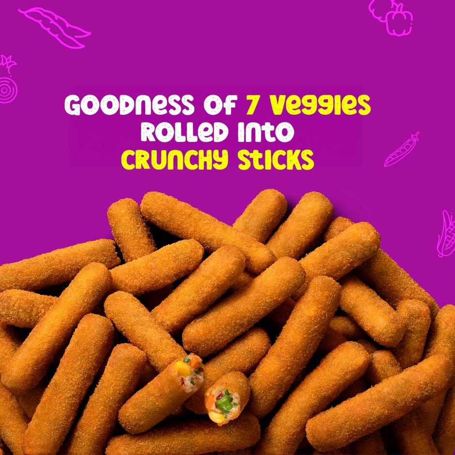 HyFun Veggie Stix, Tasty & Wholesome, Veg Snack | Frozen