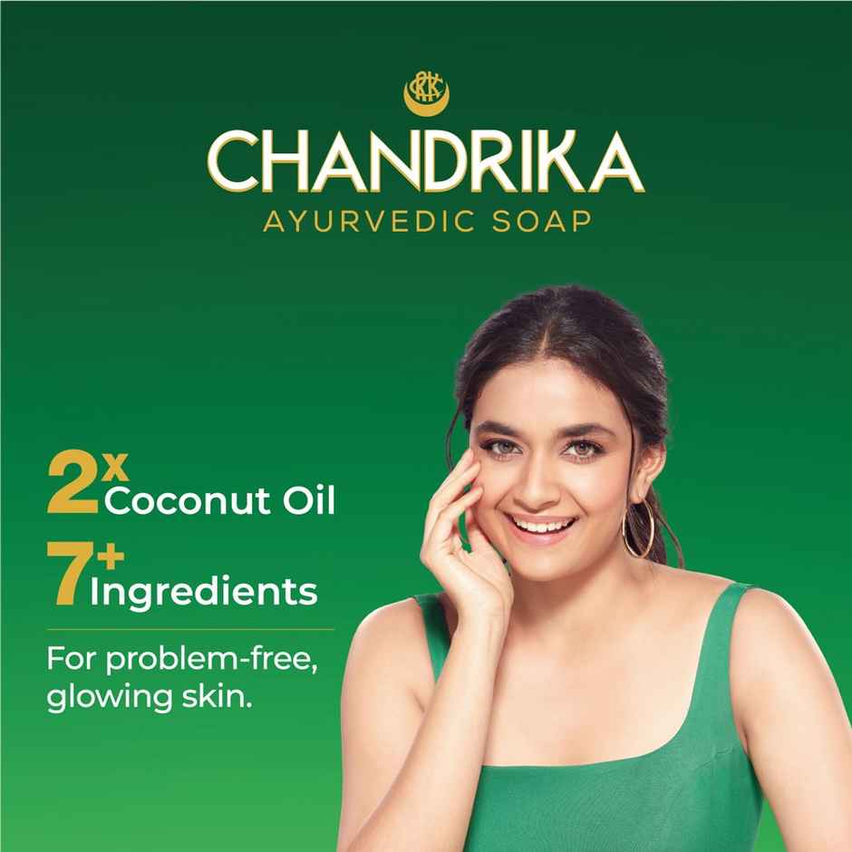 Chandrika Ayurvedic Classic Soap for Naturally Radiant Skin - For All Skin Types