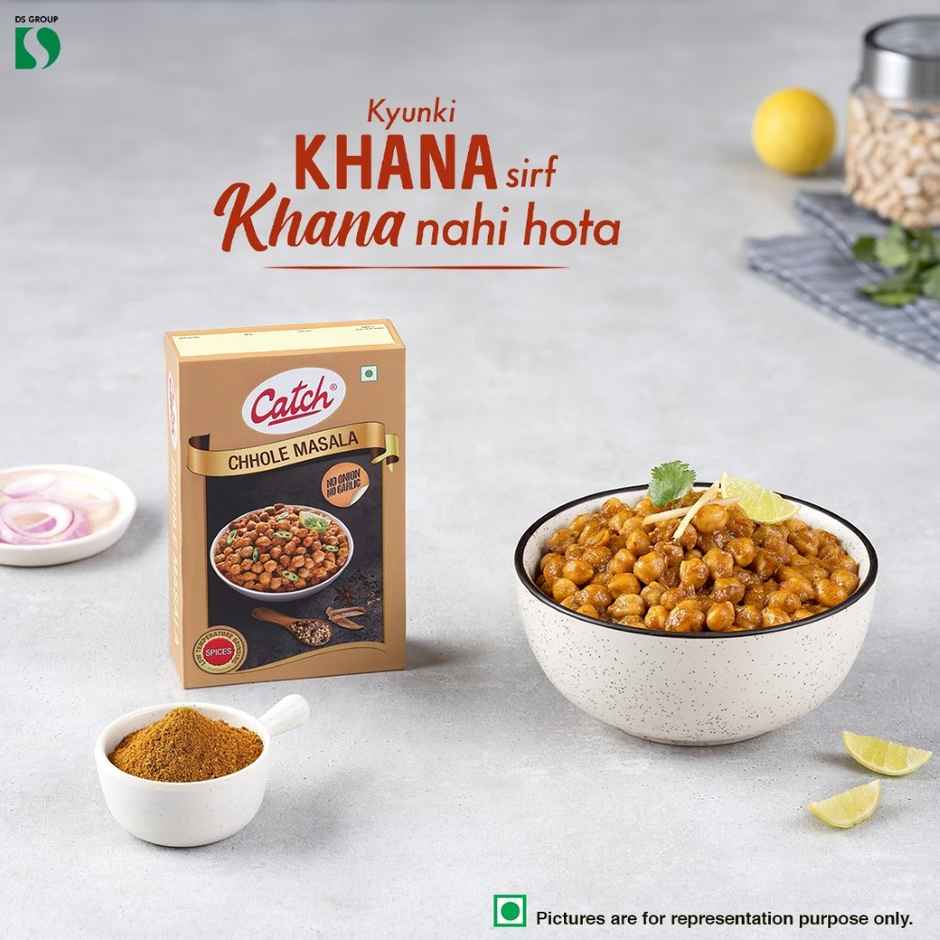 Catch Chhole Masala (100g) & Freshcon Cooked Kabuli Chana | Chickpeas (250g) Combo