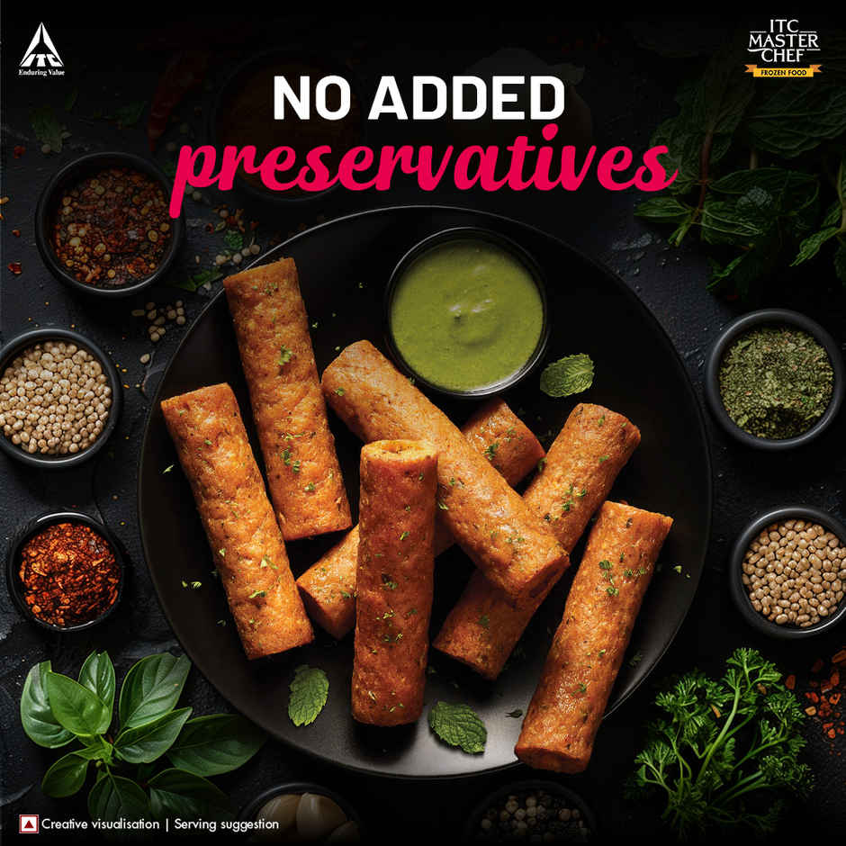 ITC Master Chef Chicken Seekh Kebab | High in Protein | No Added preservatives | Microwave Friendly