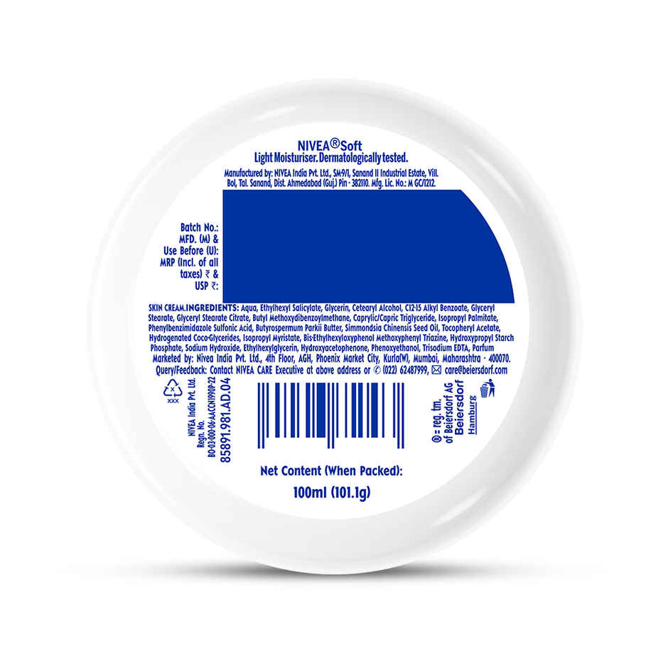 Nivea Soft Daily UV Light Moisturising Cream With SPF-15