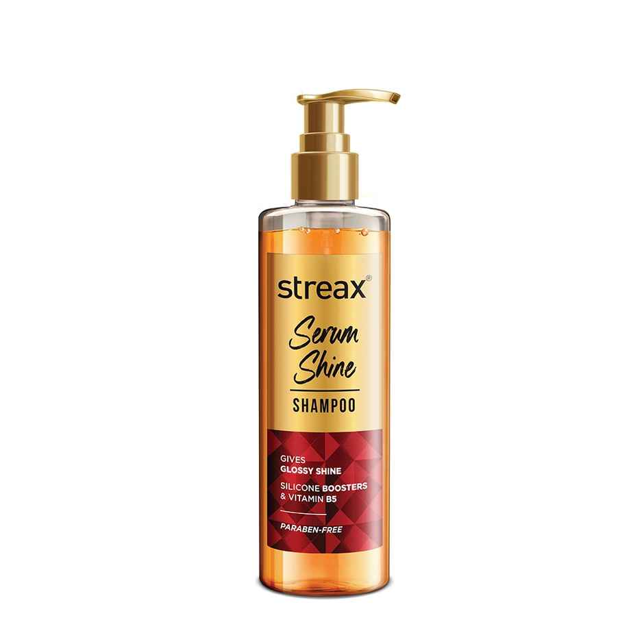 Streax Serum Shine Paraben Free Shampoo For Frizzy And Dry Hair With Silicon Boosters
