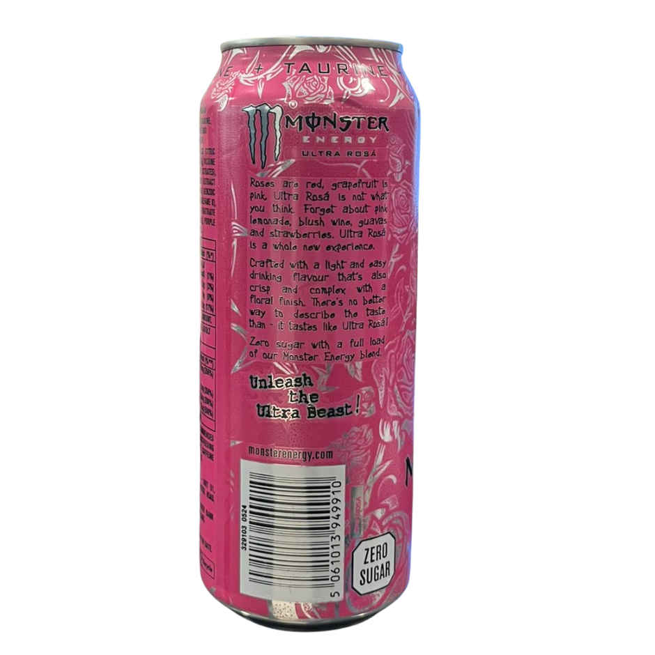 Monster Ultra Roza Zero Sugar High Caffeinated Drink