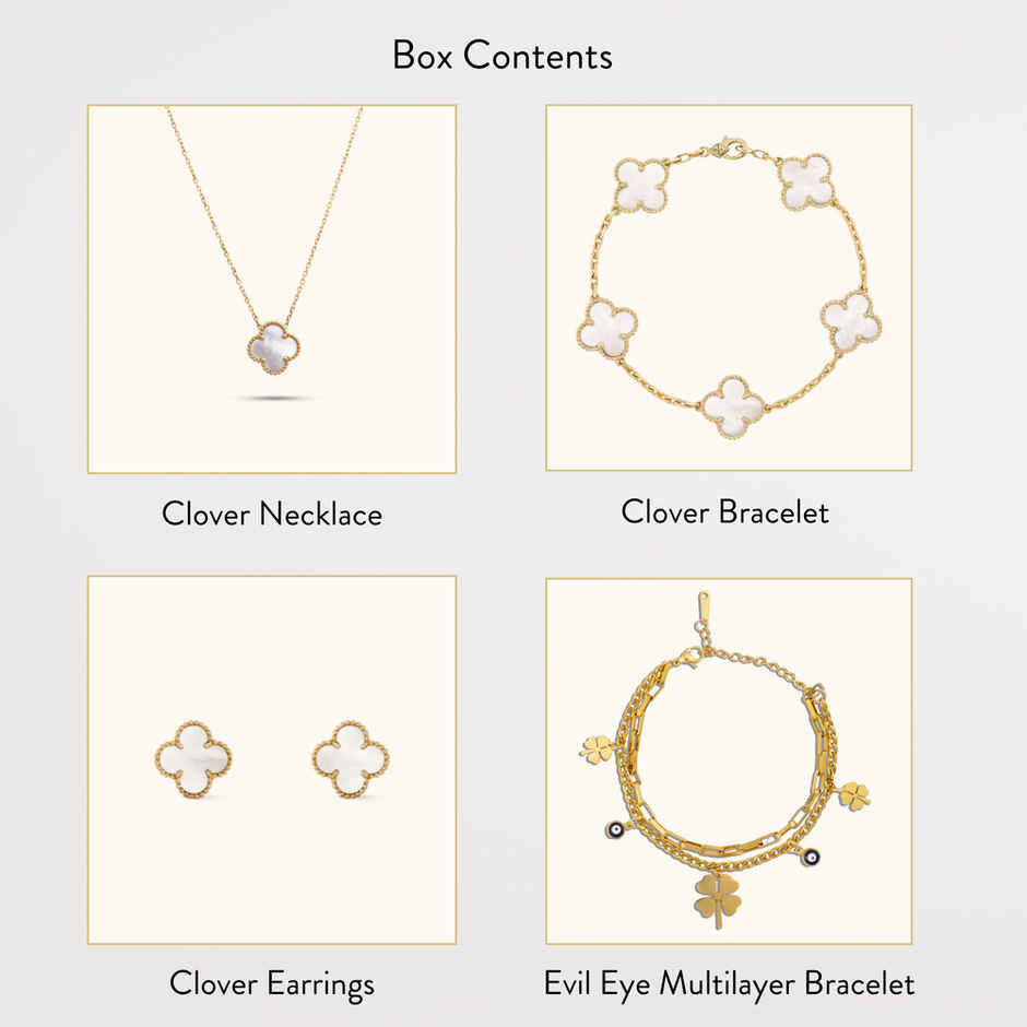 ZAISHA Lux Jewellery Gift Box | 18K Gold Plated | Birthday | Anniversary | Valentines gift