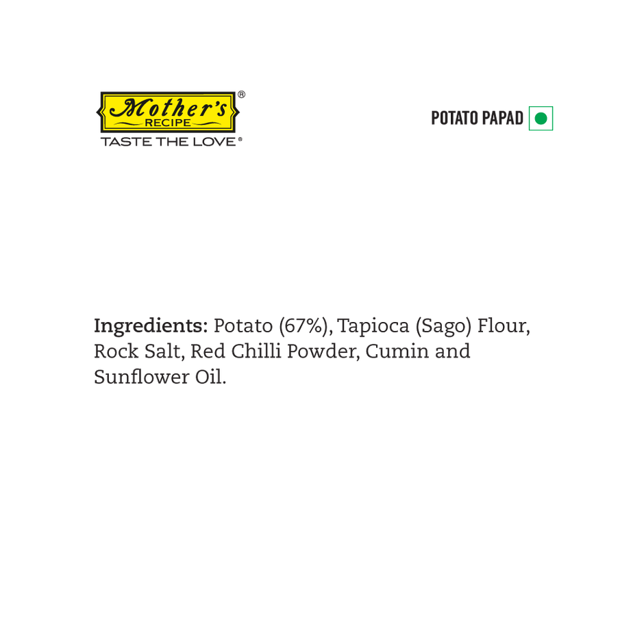 Mother's Recipe Potato Papad