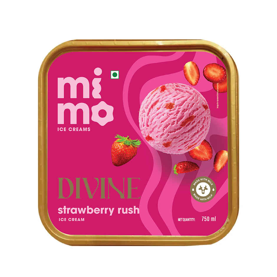 Mimo Strawberry Rush Divine Ice Cream Tub