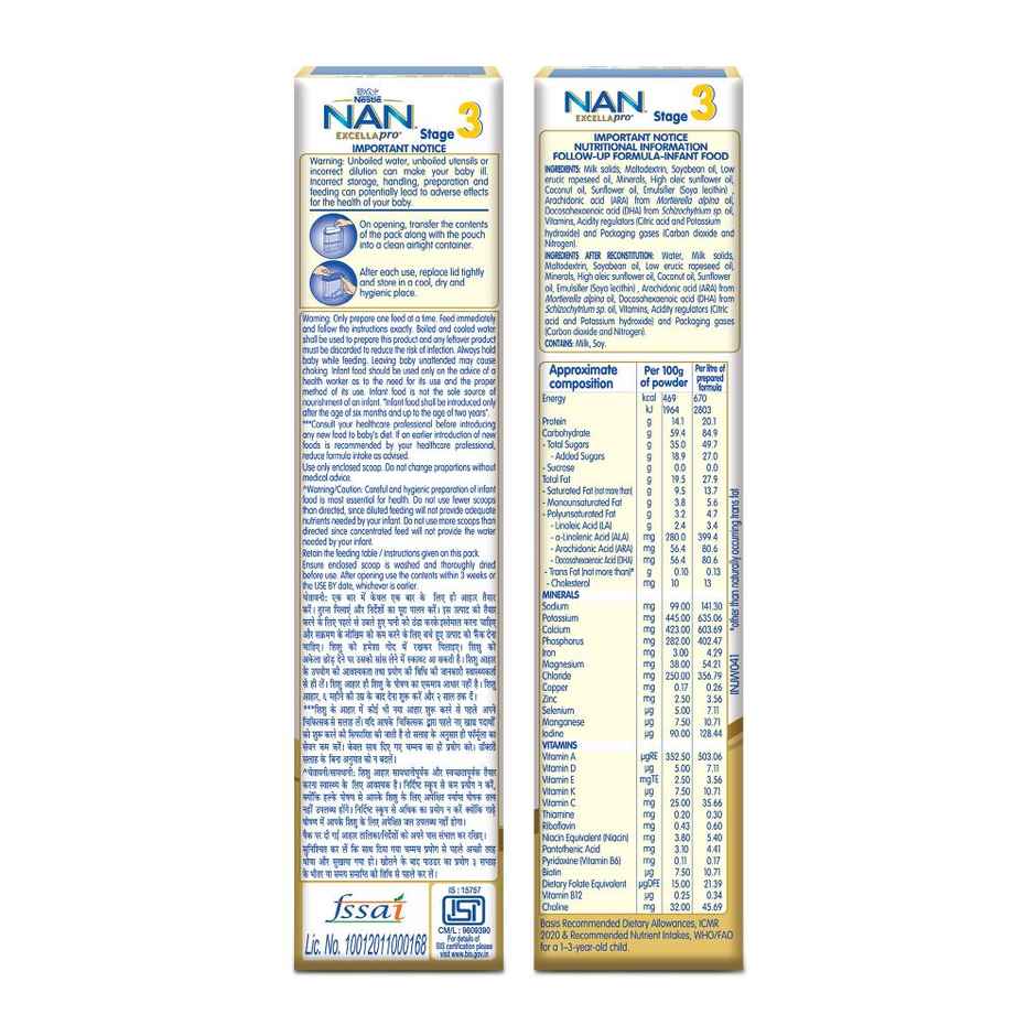 Nestle NAN EXCELLAPRO Stage 3 Follow-up | 12 - 24 M