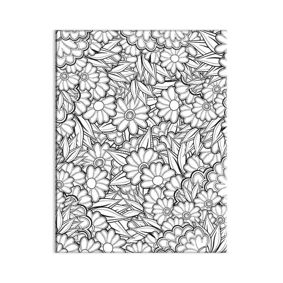 Dreamland Flowers Adult Colouring Book