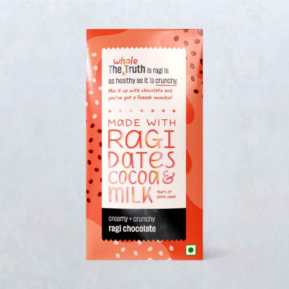 Crunchy Ragi Chocolate Sweetened With Dates