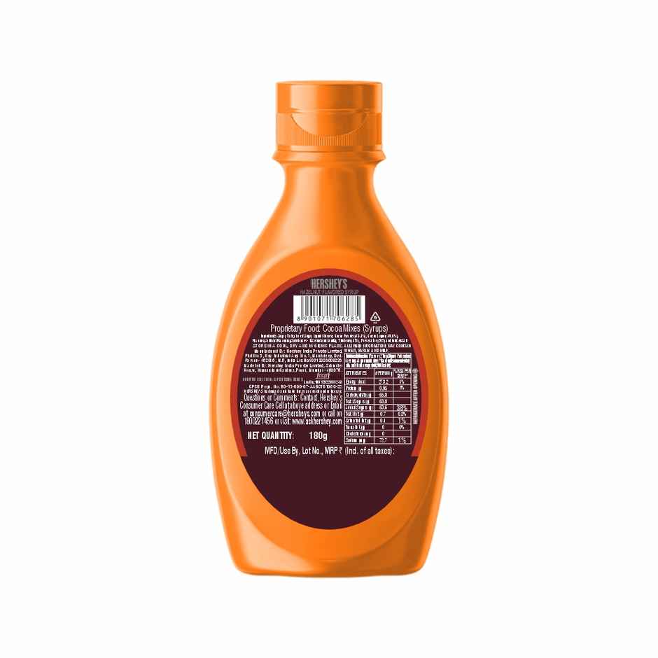 Hershey Syrup | Hazelnut Bottle