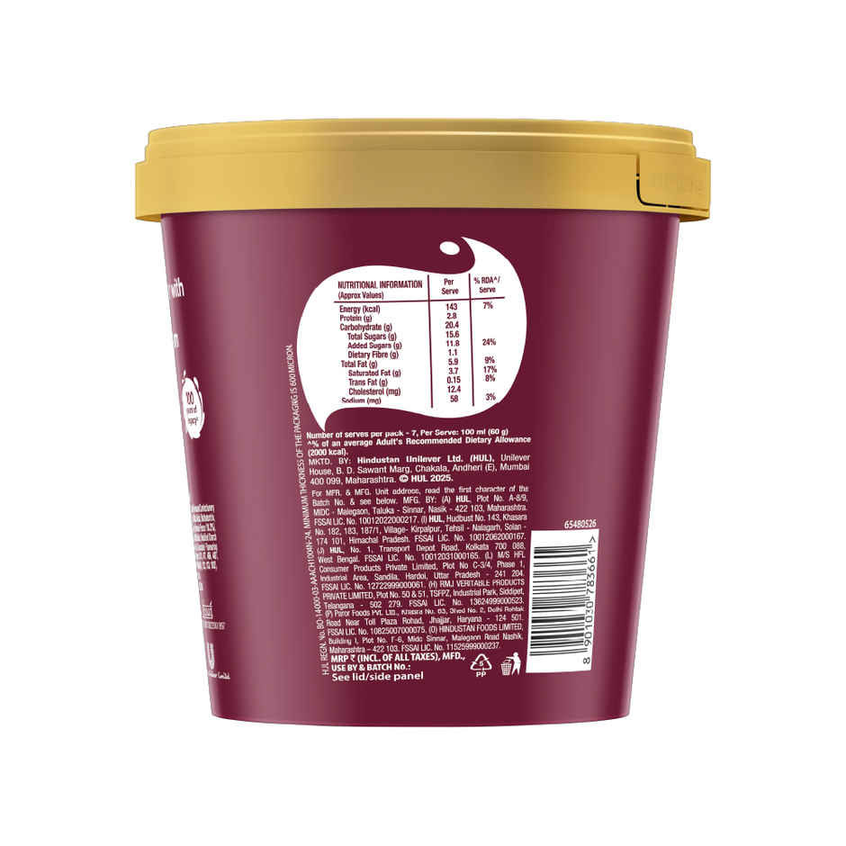 Kwality Wall's Choco Brownie Fudge Ice cream Tub
