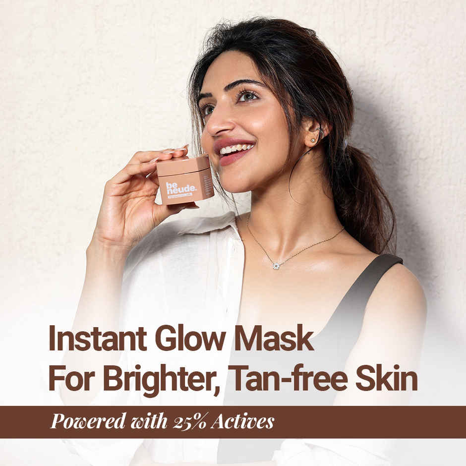 Be Neude Instant Facial Face Mask With Yogurt & Orange Oil For Pore-Smooth, De-Tanned Skin