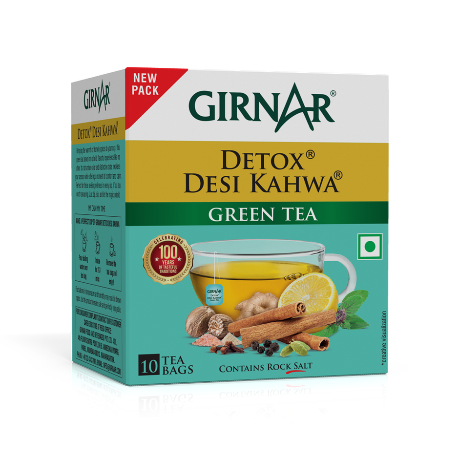 Girnar Desi Kahwa Detox Green Tea Combo