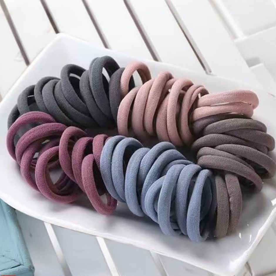 Se7en Premium Shades Hair Rubber Band - Assorted Colors - Medium