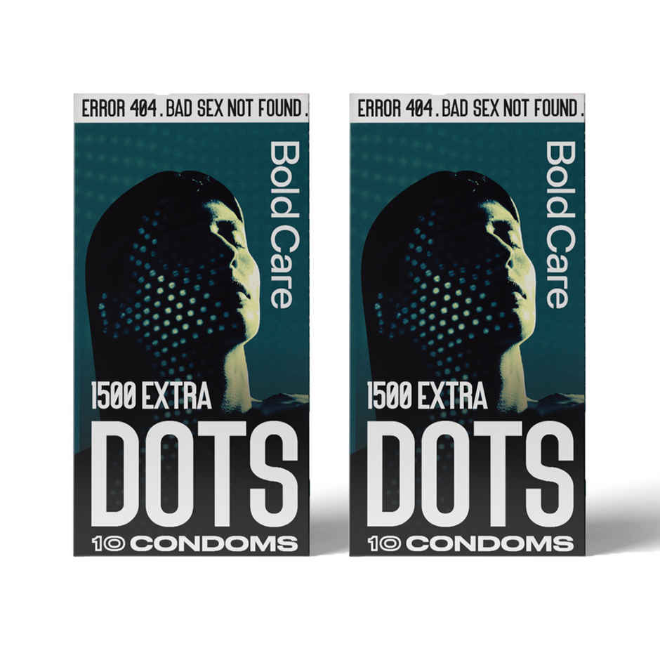 Bold Care Extra Dotted Condom - 1500 Raised Dots Combo