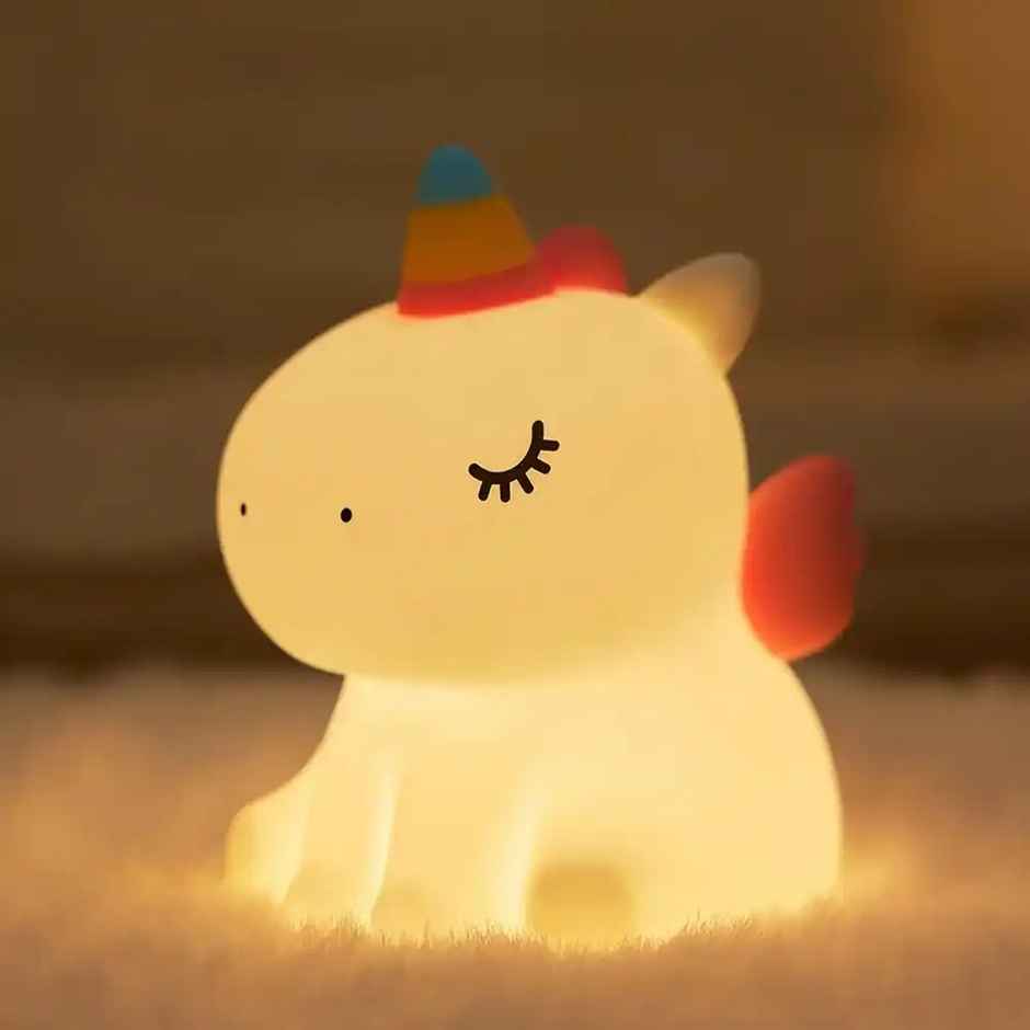 Fablue Night Lamp For Bedroom - Rechargeable Cute Unicorn Night Lamp