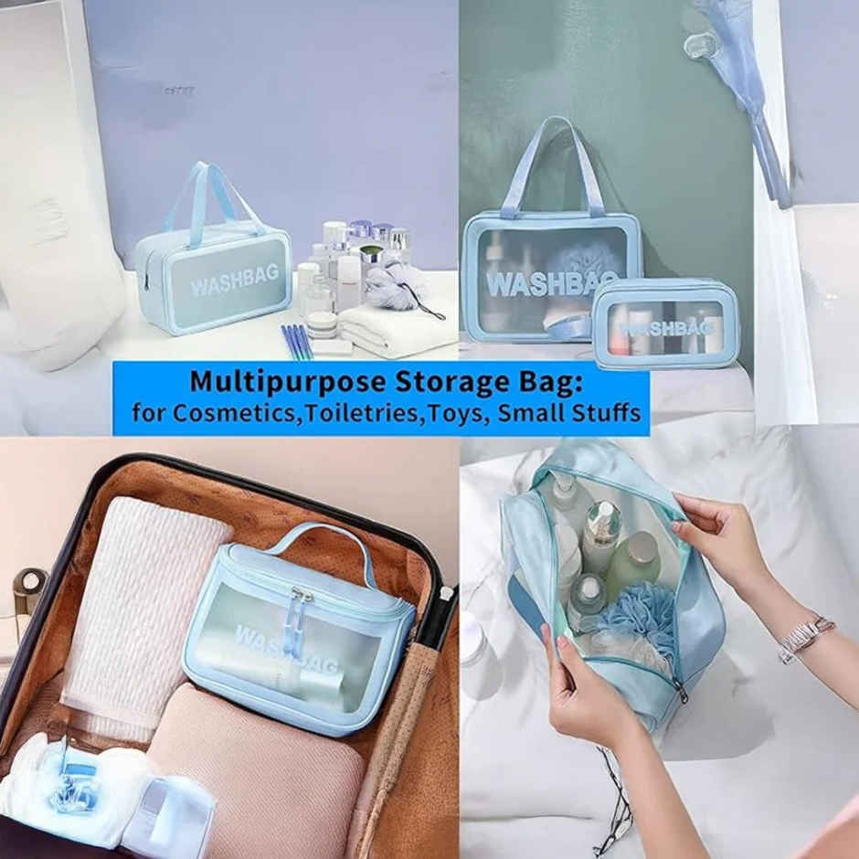 Zedak Makeup Travel Pouch | Light Blue