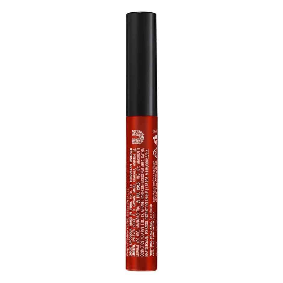 Lakme Forever Matte Liquid Lip, 16Hr Lipstick, Lightweight & Transferproof - Red Cherry
