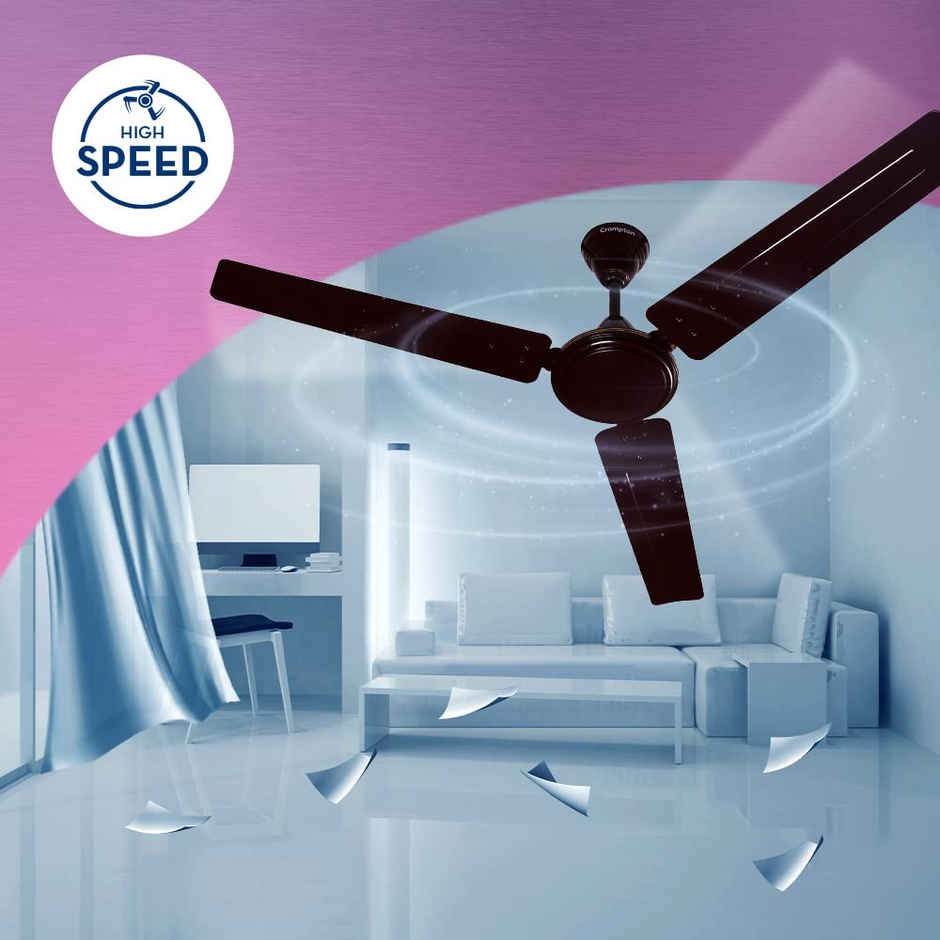 Crompton Surebreeze Sea Sapphira 1200mm Ceiling Fan | Lustre Brown | 2 Years Warranty