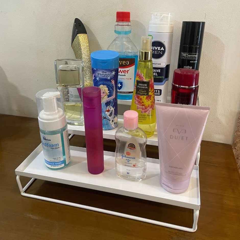 Go Hooked 3-Tier Step Standing Rack | White | Pack Of 1