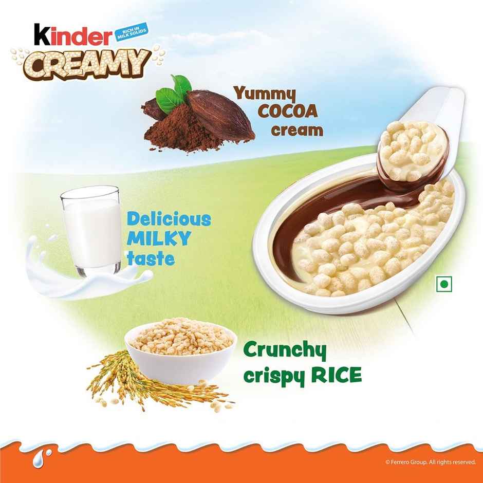 Kinder Creamy Milky & Crunchy Chocolate