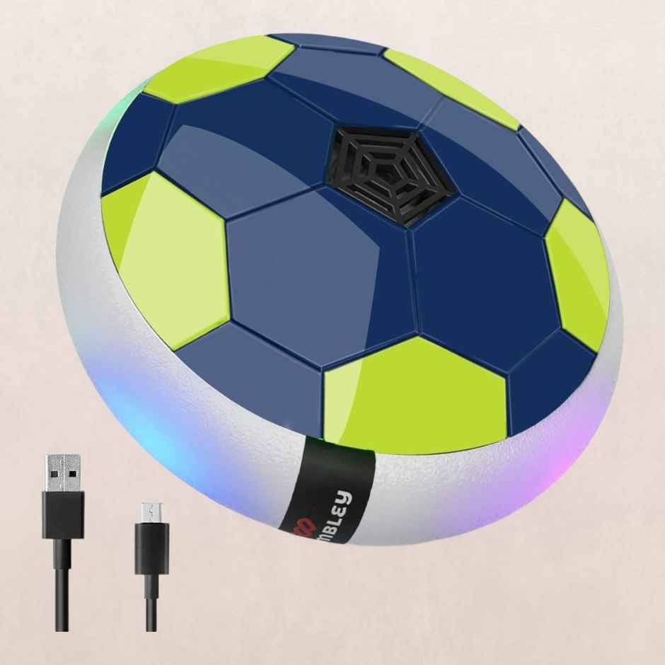 Wembley C-Type Usb Rechargeable Battery Powered Hover Football Indoohover Ball Soccer - Blue