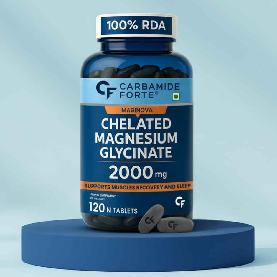 Carbamide Forte Chelated Magnesium Glycinate Supplement 2000mg , Supports Muscle Recovery & Sleep