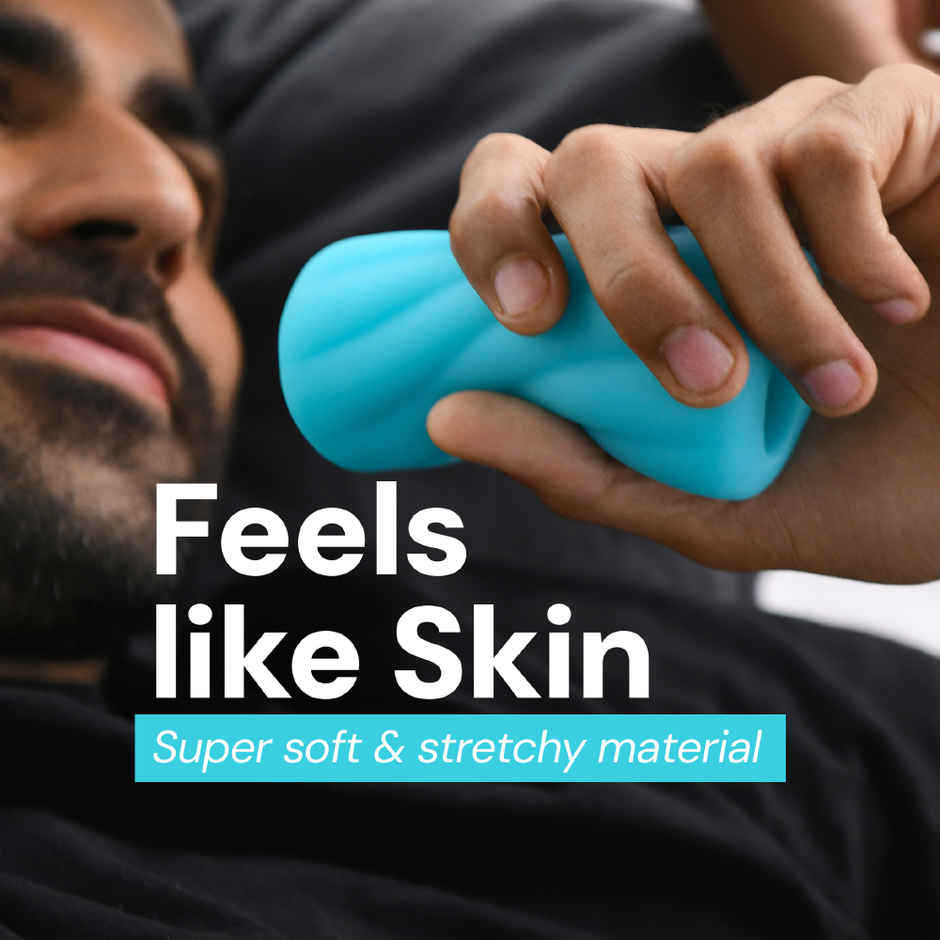 Leezu's Toofan Personal Massager Stroker with Water-Based Lube for Men