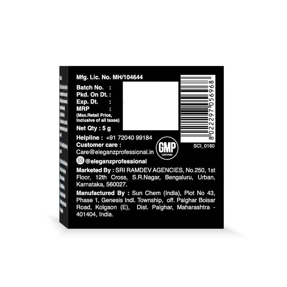 EleGanz Professional Cover-Up Hair Powder | Instant Root Concealer - Black