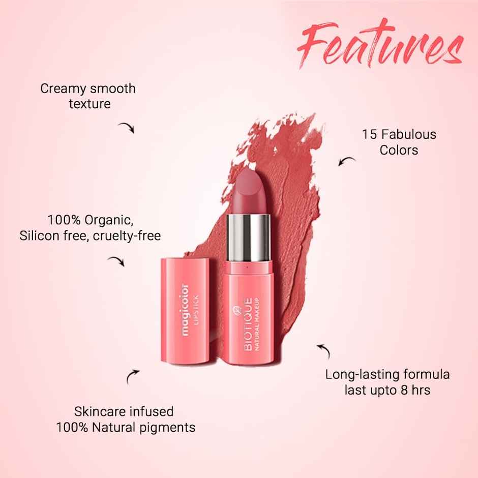 Biotique COL0178 Lipstick - Bond Girl | Smudge Proof