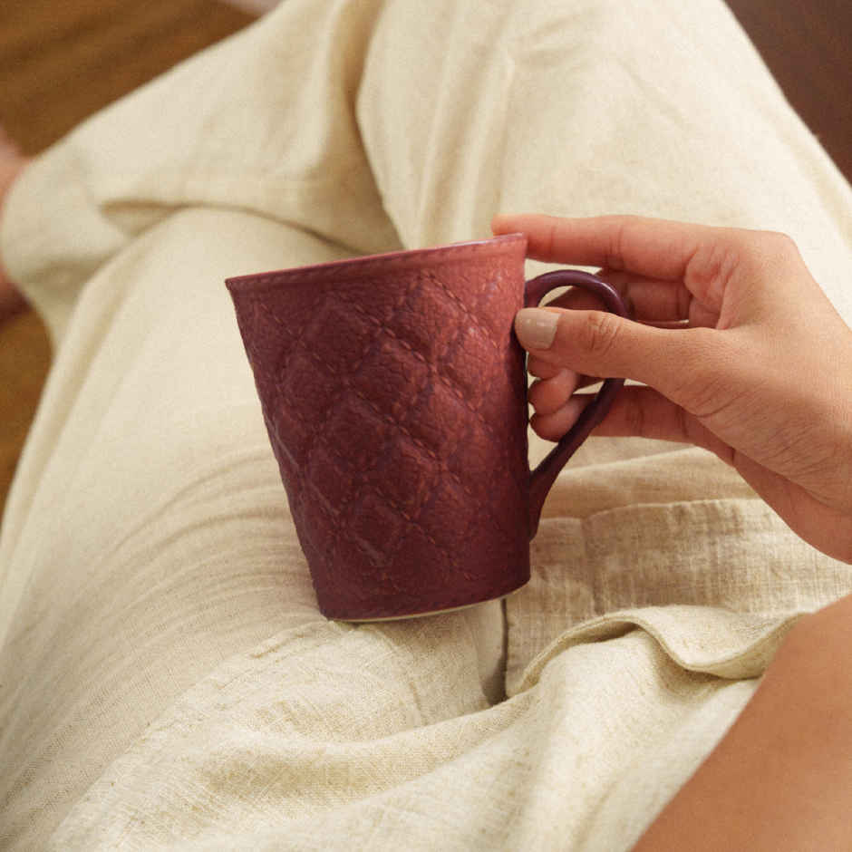 Borosil Porcelia Velvetto Terra Tea Coffee Porcelain Mug Set Microwave Dishwasher Safe