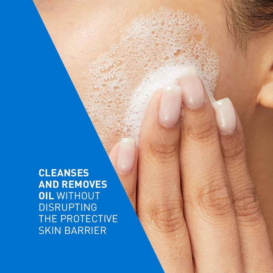 CeraVe Foaming Cleanser Face Wash For Oily Skin With Ceramides, Dermatologist Recommended
