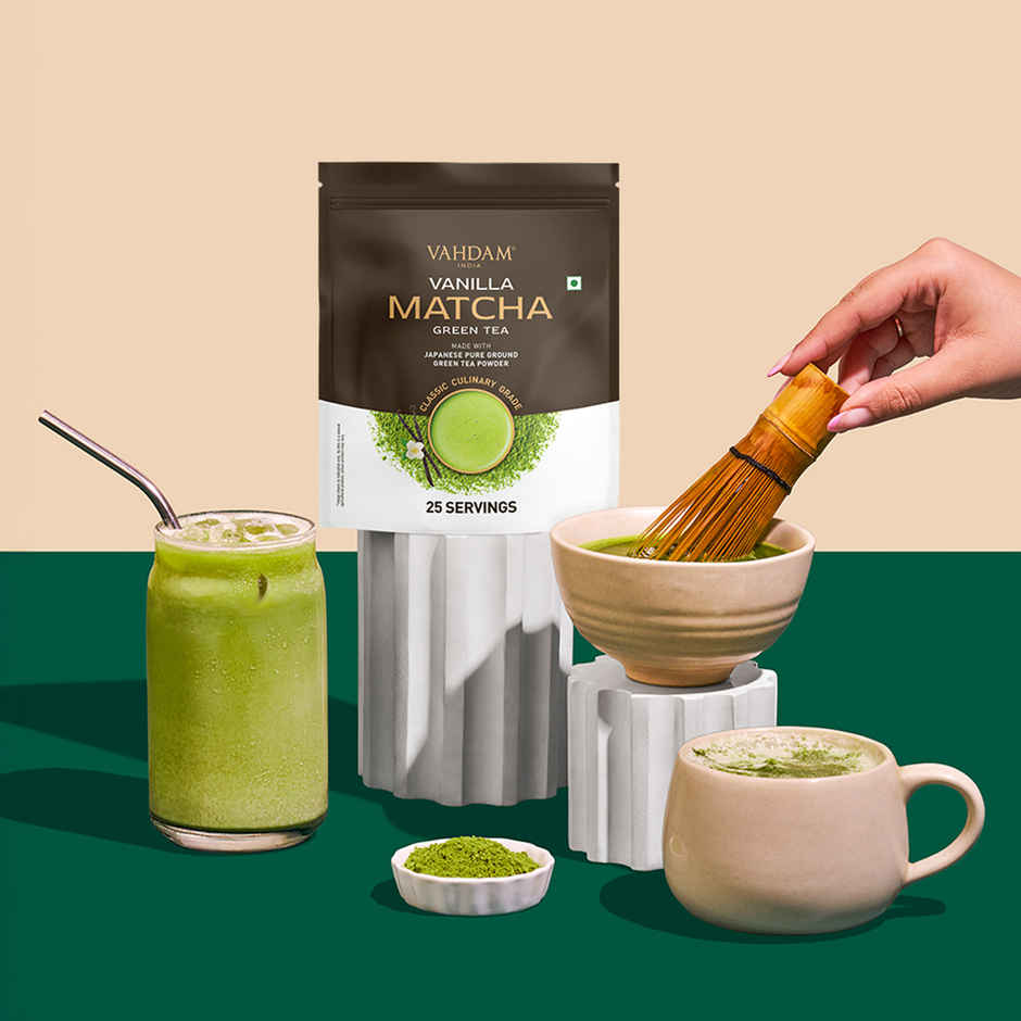 Vahdam Vanilla Matcha Green Tea Powder