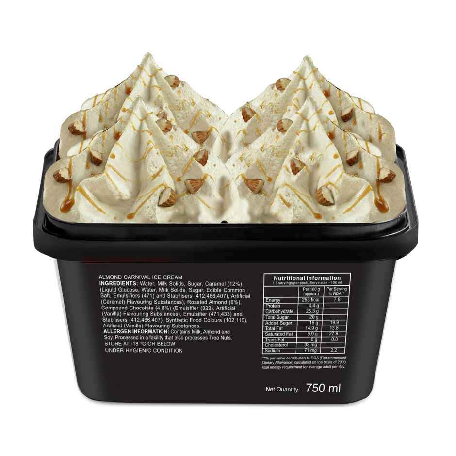 Vadilal Gourmet Almond Carnival Tub