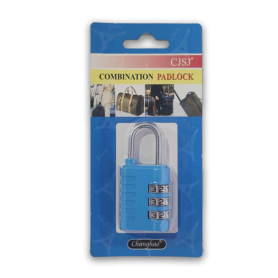 Buy Chrome Combination Pad Lock 3 Digit - Assorted Online - Price @ ₹78 ...