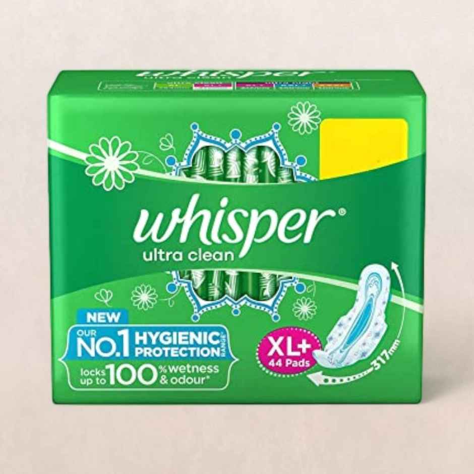 Whisper Ultra Clean Sanitary Pads - XL +
