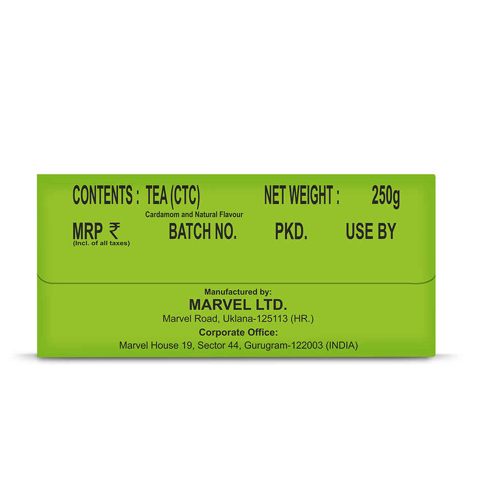 Marvel Elaichi Chai | Cardamom & Assam Tea Leaves Chai Patti