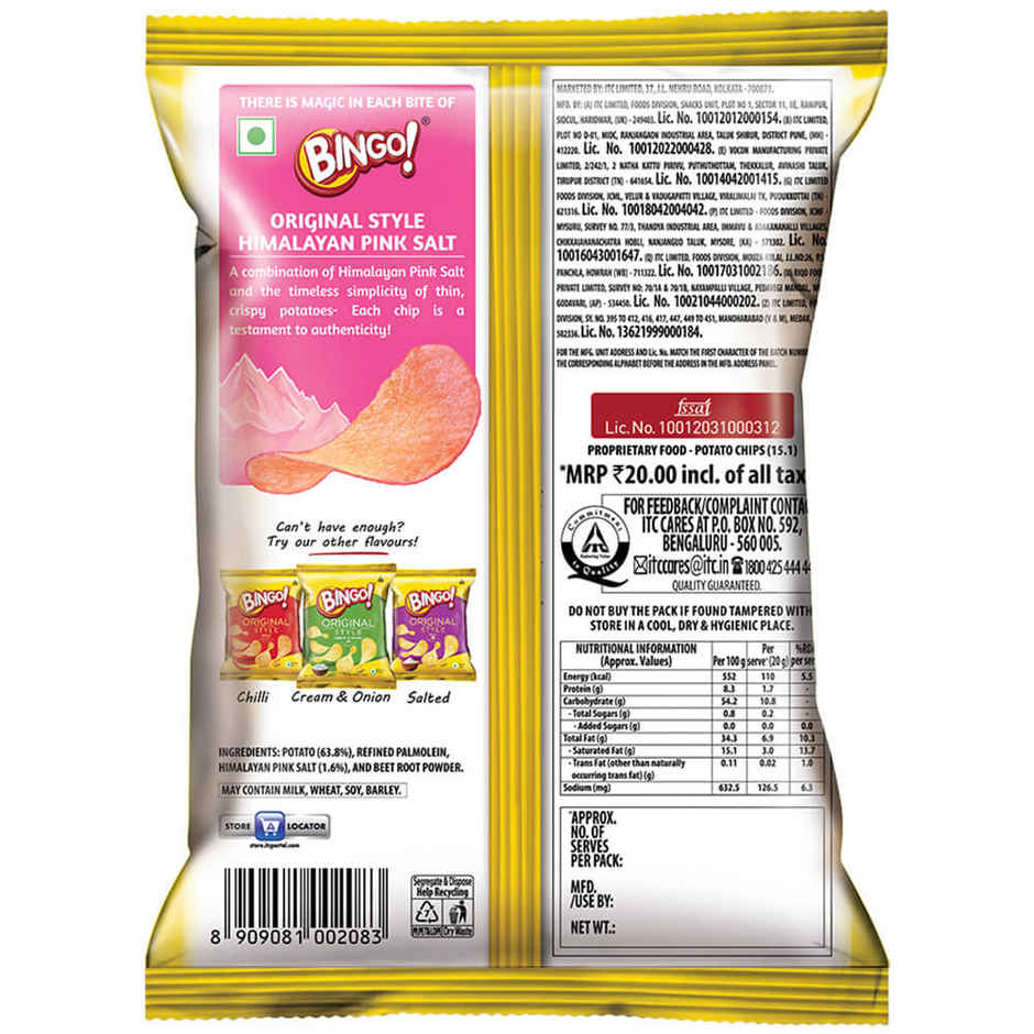 Bingo! Flat Cut Himalayan Pink Salt