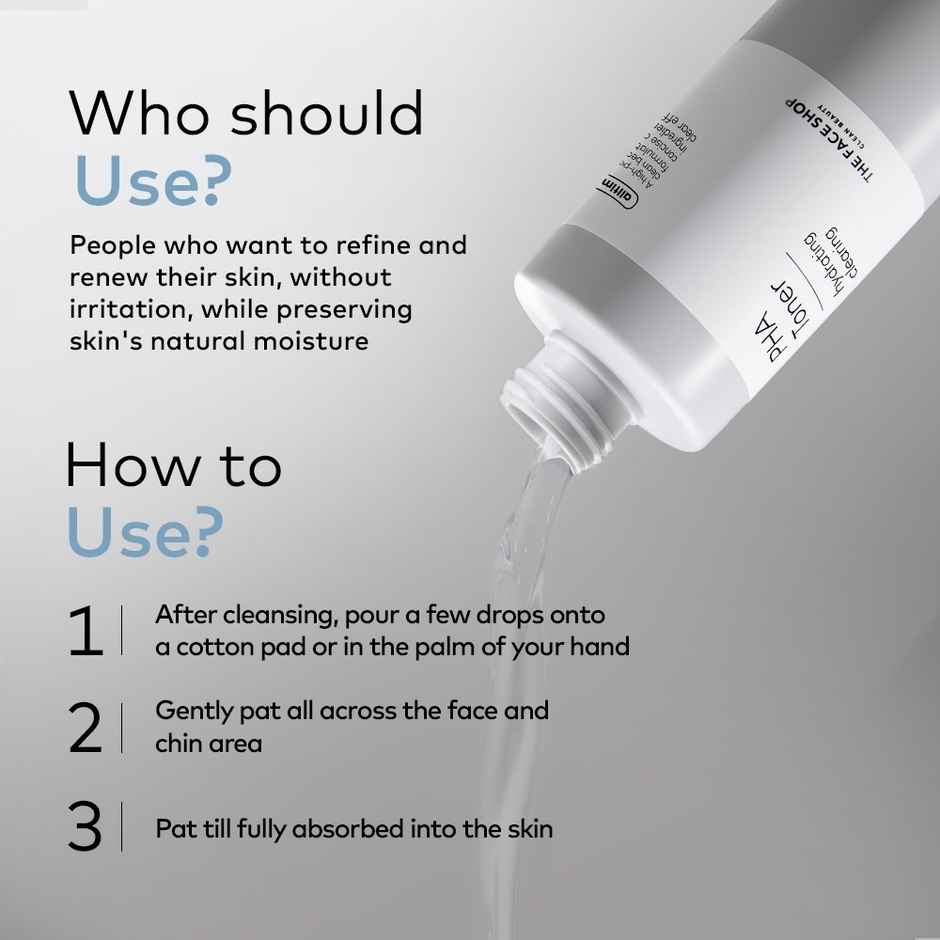 The Face Shop Alltimate Pha Face Toner - Exfoliating Korean Beauty Skincare With Hyaluronic Acid