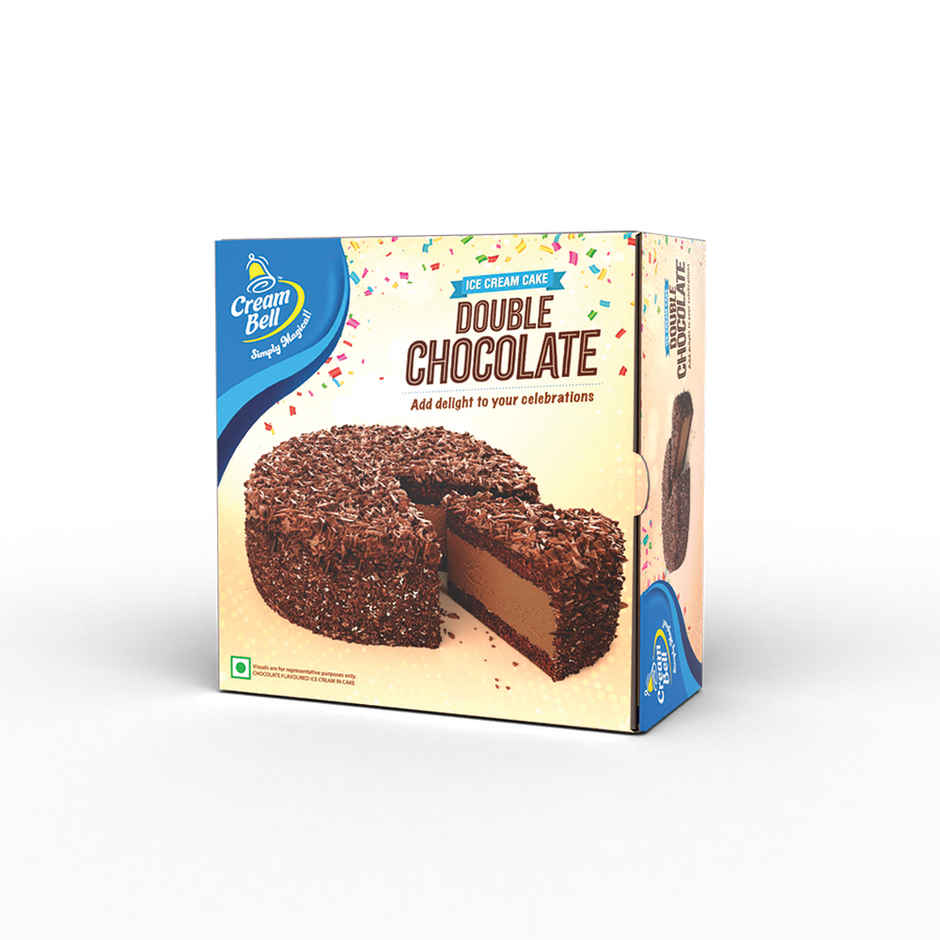 Cream Bell Double Chocolate Ice Cream Cake | Soft & Creamy