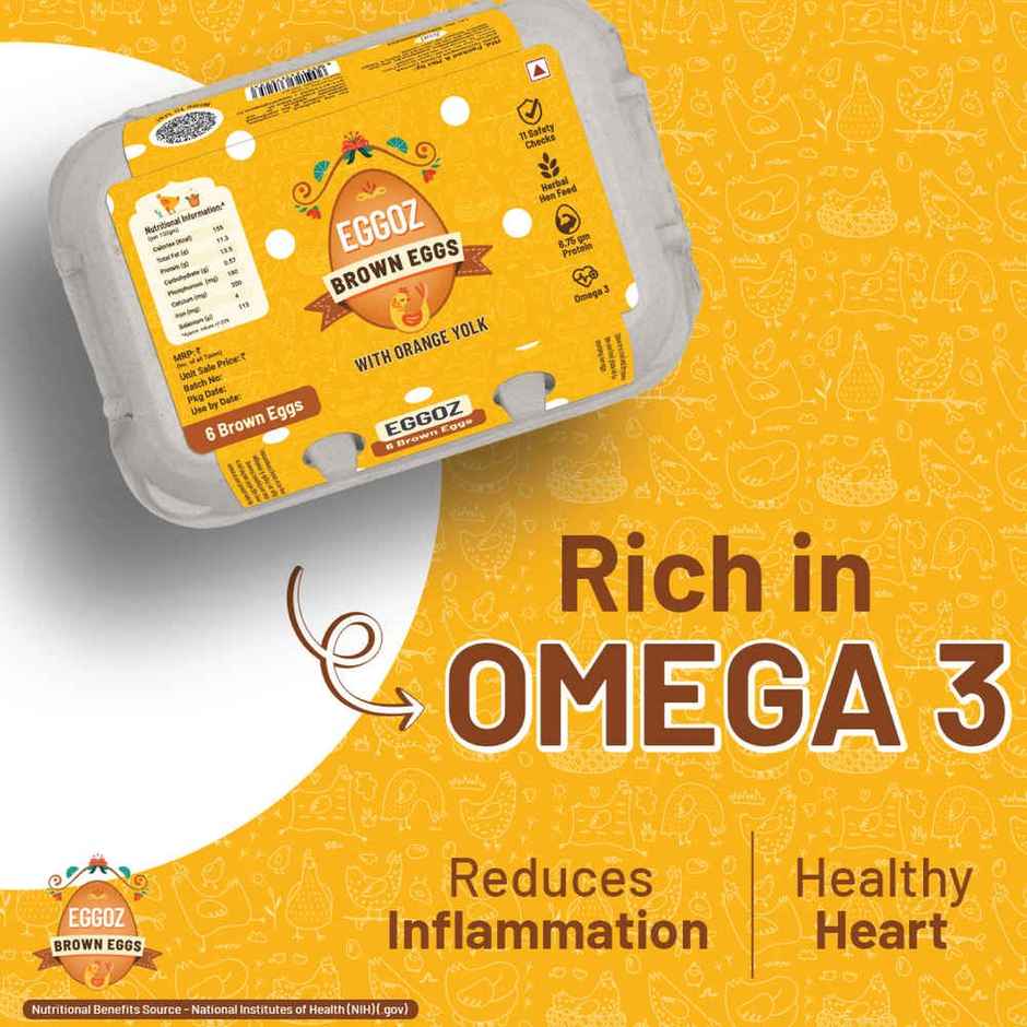 Eggoz Protein Rich Farm Fresh Brown Eggs
