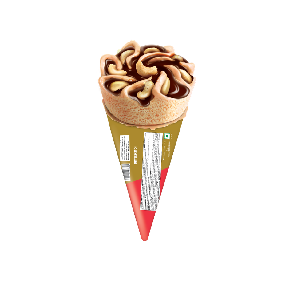 Amul Gold TriCone Butterscotch Ice Cream Cone