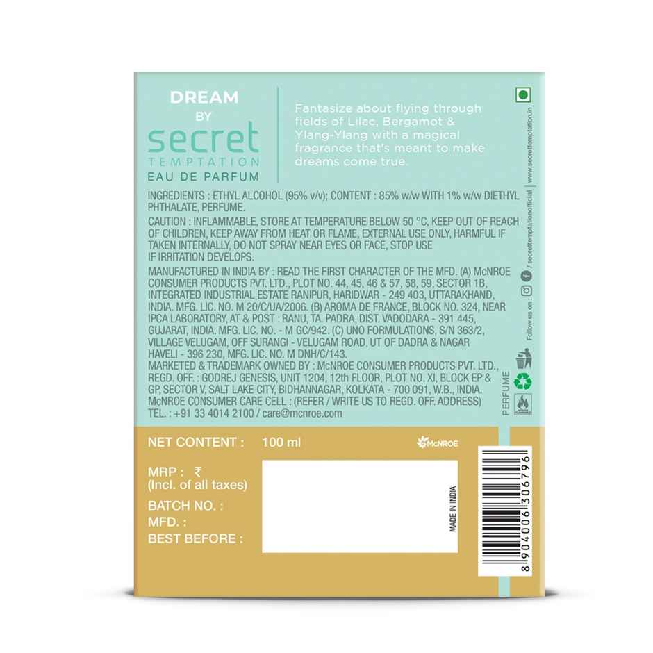 Secret Temptation Dream Eau De Parfum For Women