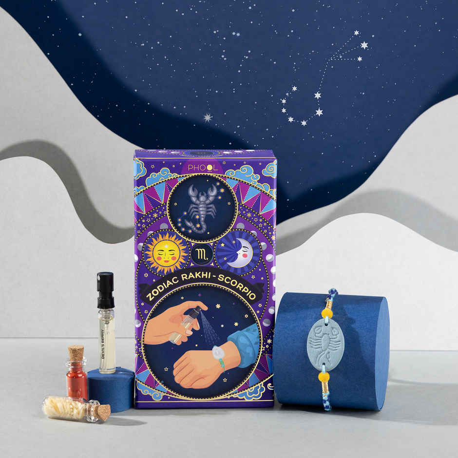 Zodiac Scorpio Rakhi for Brother (Phool)