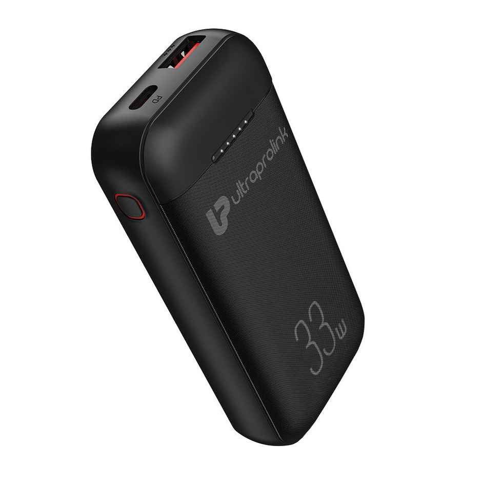 UltraProlink UM1122 33W QC-PD-PPS Power Bank for Small Laptops,Smartphones & Tablets | 10000 mAh