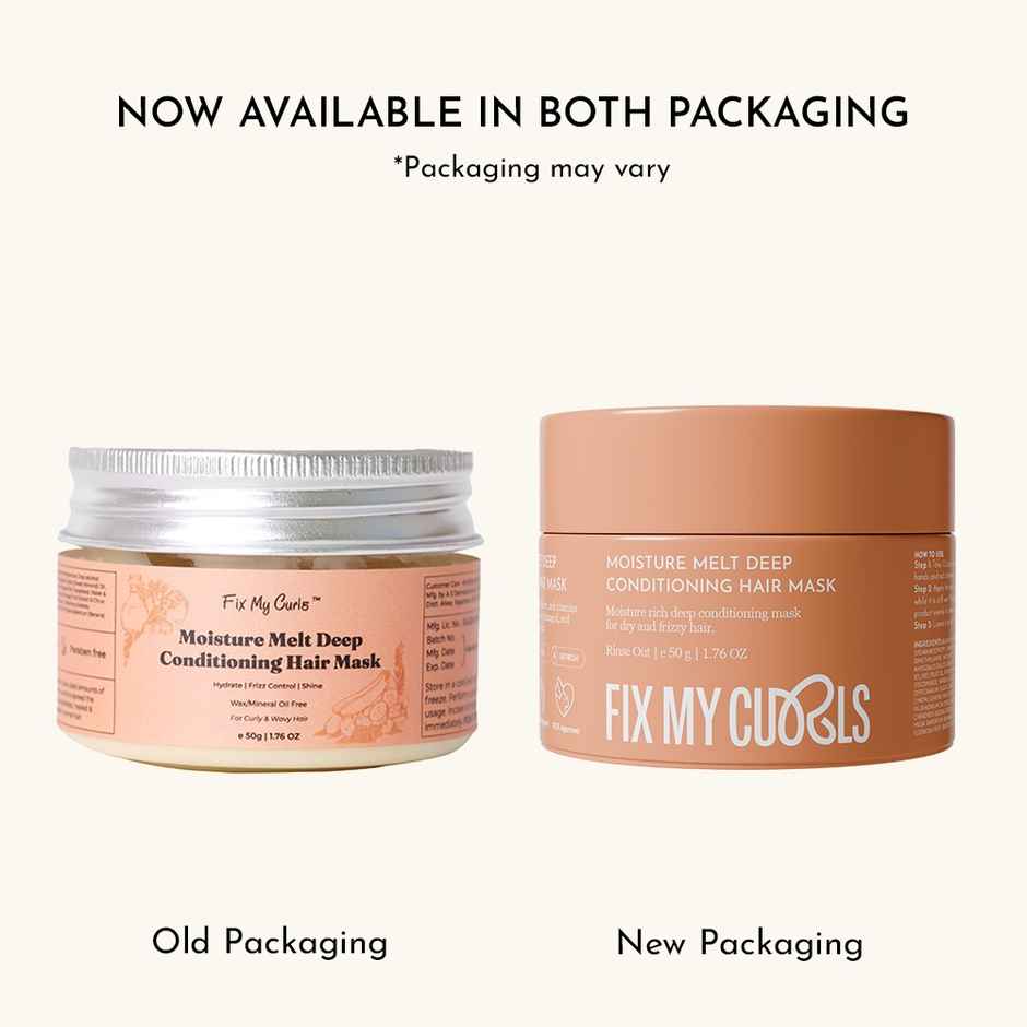 Fix My Curls Moisture Melt Deep Conditioning Hair Mask For Curly And Wavy Hair