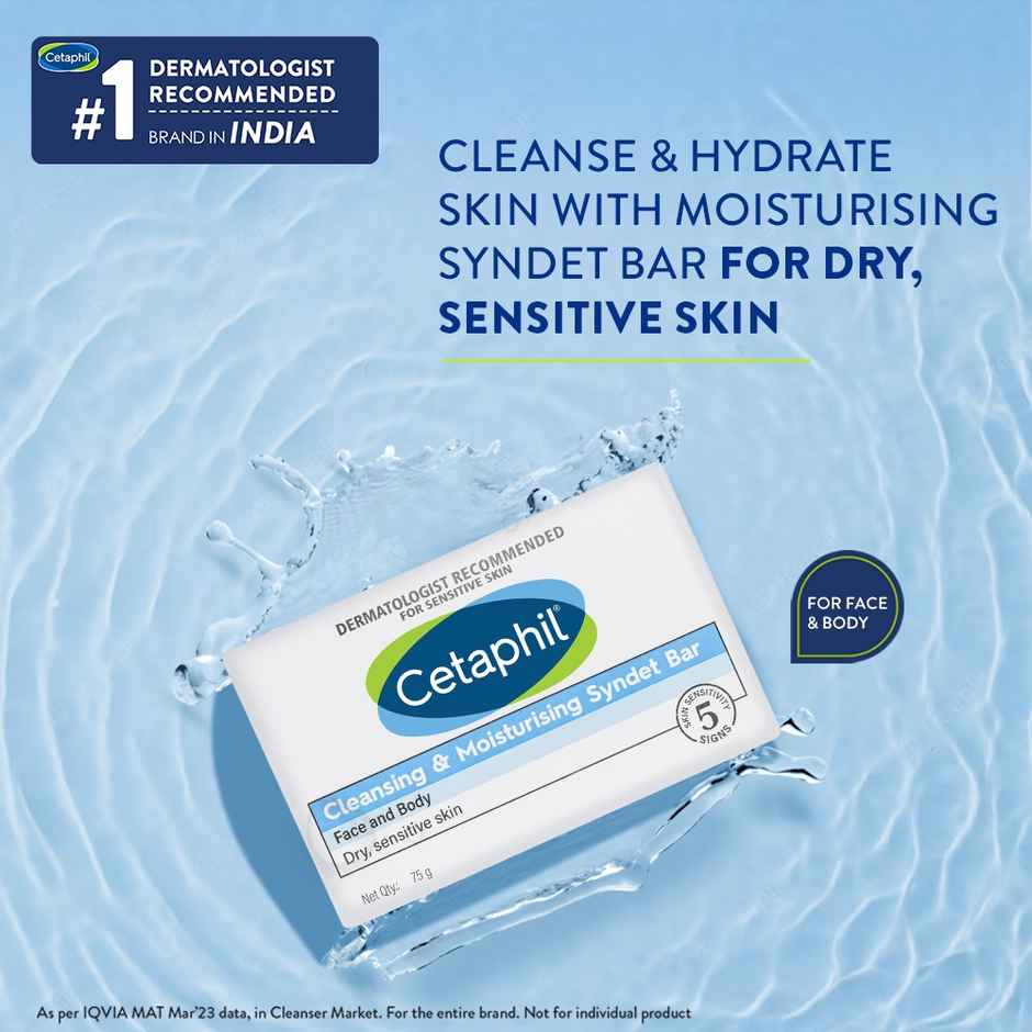 Cetaphil Cleansing And Moisturising Syndet Bar