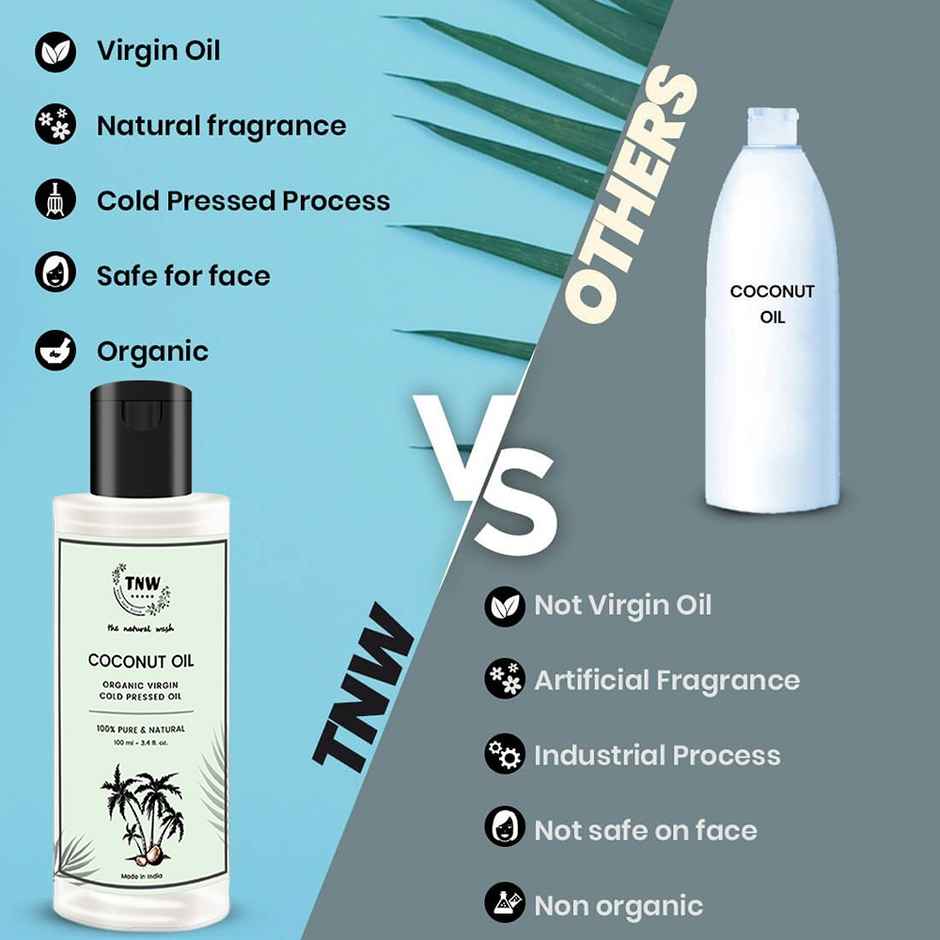 Tnw The Natural Wash Virgin Coconut Oil| Strong Hair And Soft Skin