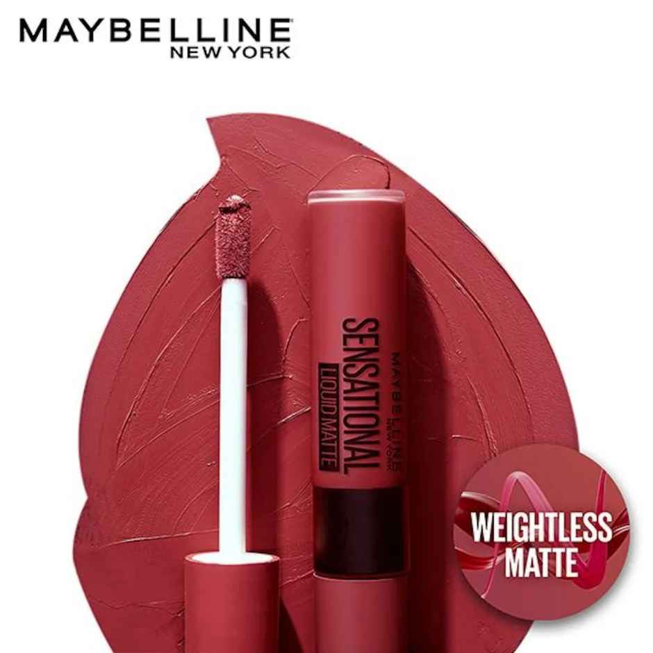 Maybelline New York Sensational Liquid Lipstick - Sensationally Me | Paraben Free